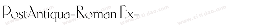 PostAntiqua-Roman Ex字体转换